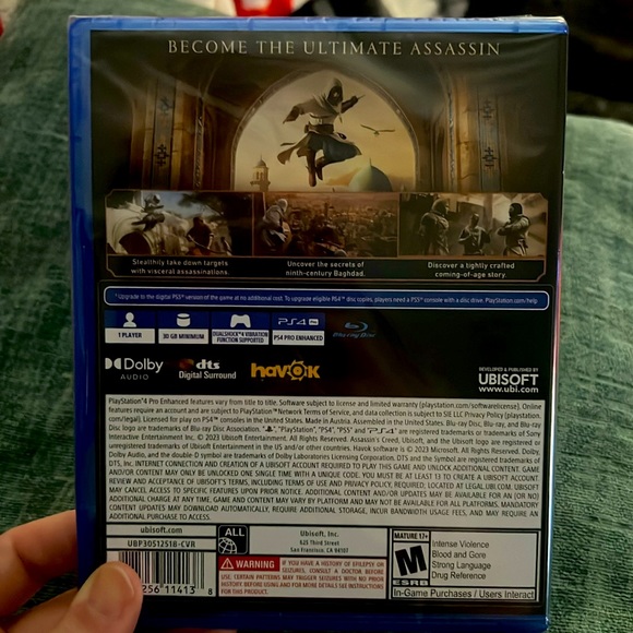 Brand new unopened AssasinsCreed Mirage for PS4 - Picture 2 of 2